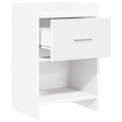 vidaXL Bedside Tables 2 pcs White 40 x 30 x 60 cm Engineered Wood 3