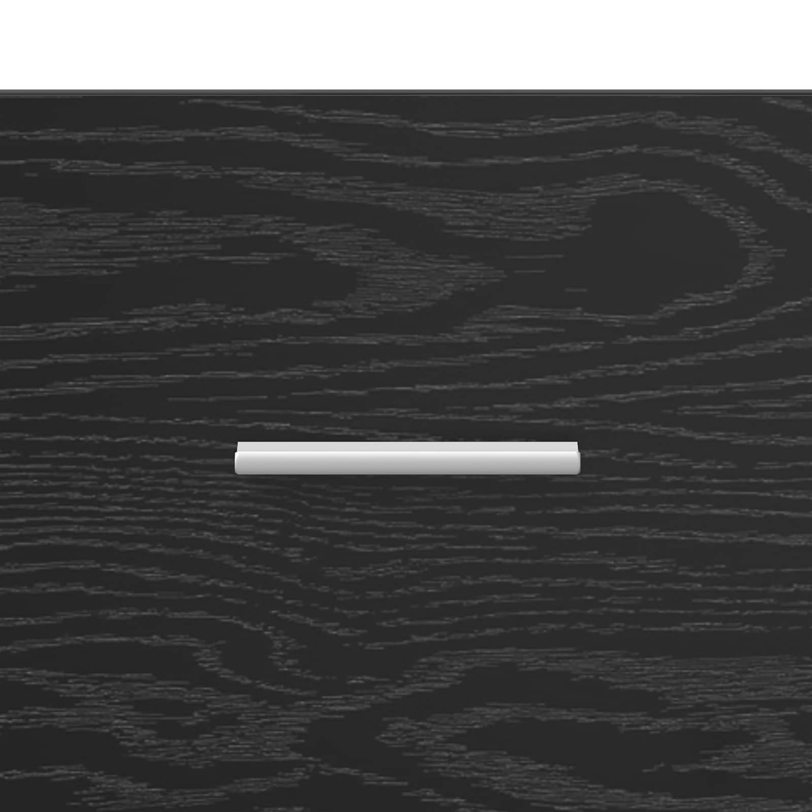 vidaXL Bedside Tables Black Oak 40 x 30 x 60 cm Engineered Wood 6