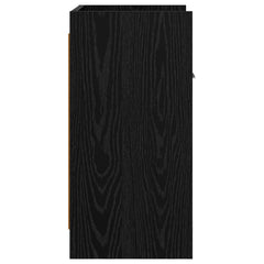 vidaXL Bedside Tables 2 pcs Black Oak 40 x 30 x 60 cm Engineered Wood 5