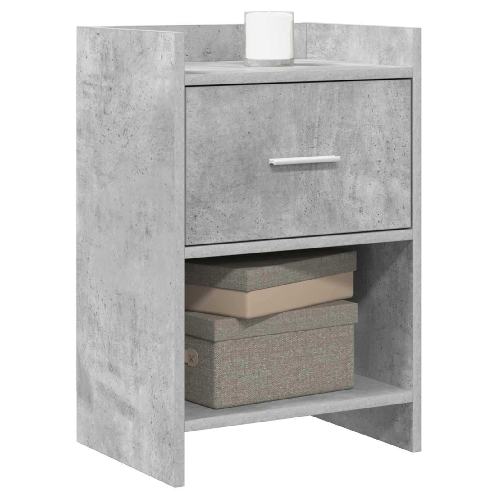 vidaXL Bedside Tables 2 pcs Concrete Grey 40 x 30 x 60 cm 2
