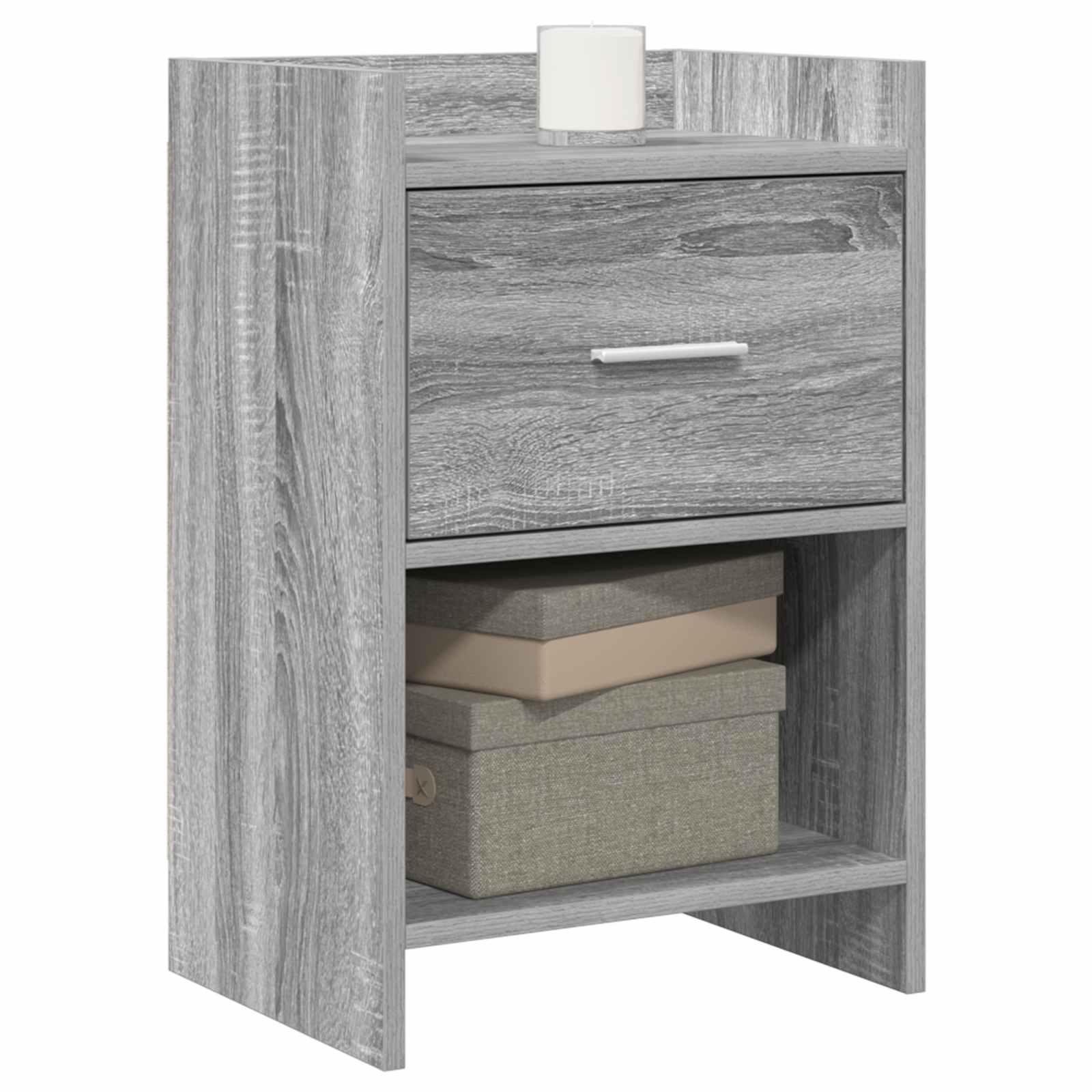 vidaXL Bedside Tables 2 pcs Grey Sonoma 40 x 30 x 60 cm 2