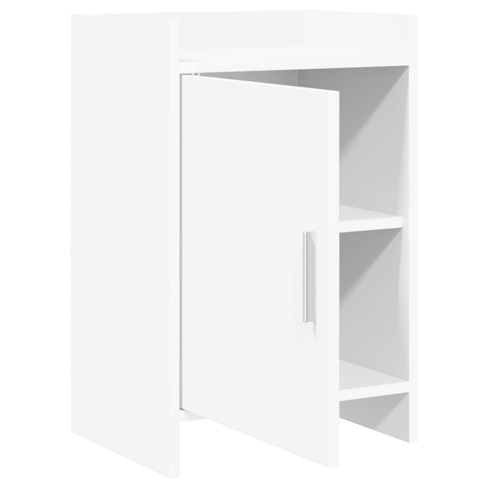 vidaXL Bedside Tables 2 pcs White 40 x 30 x 60 cm Engineered Wood 3