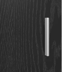 vidaXL Bedside Tables Black Oak 40 x 30 x 60 cm Engineered Wood 5