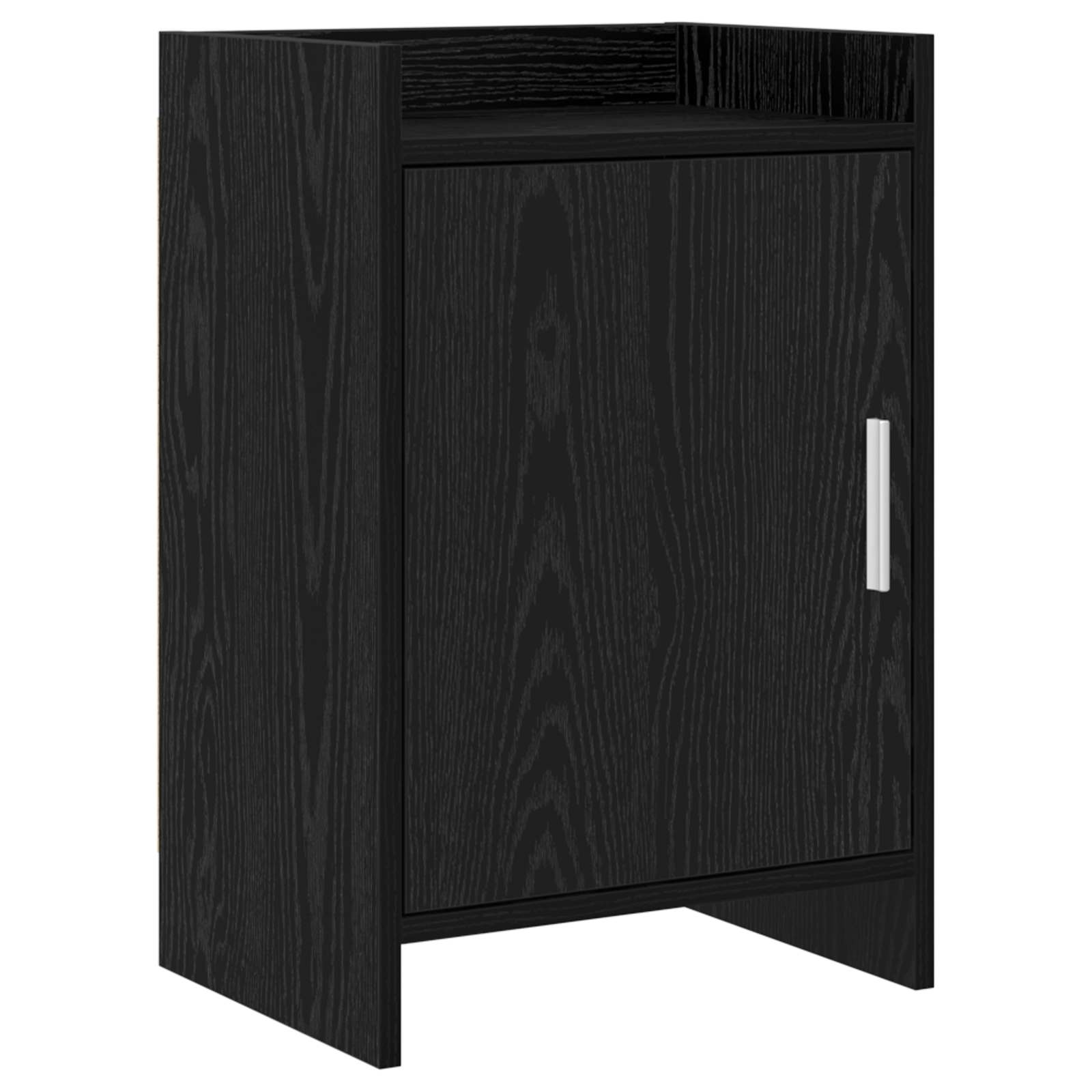 vidaXL Bedside Tables Black Oak 40 x 30 x 60 cm Engineered Wood 1