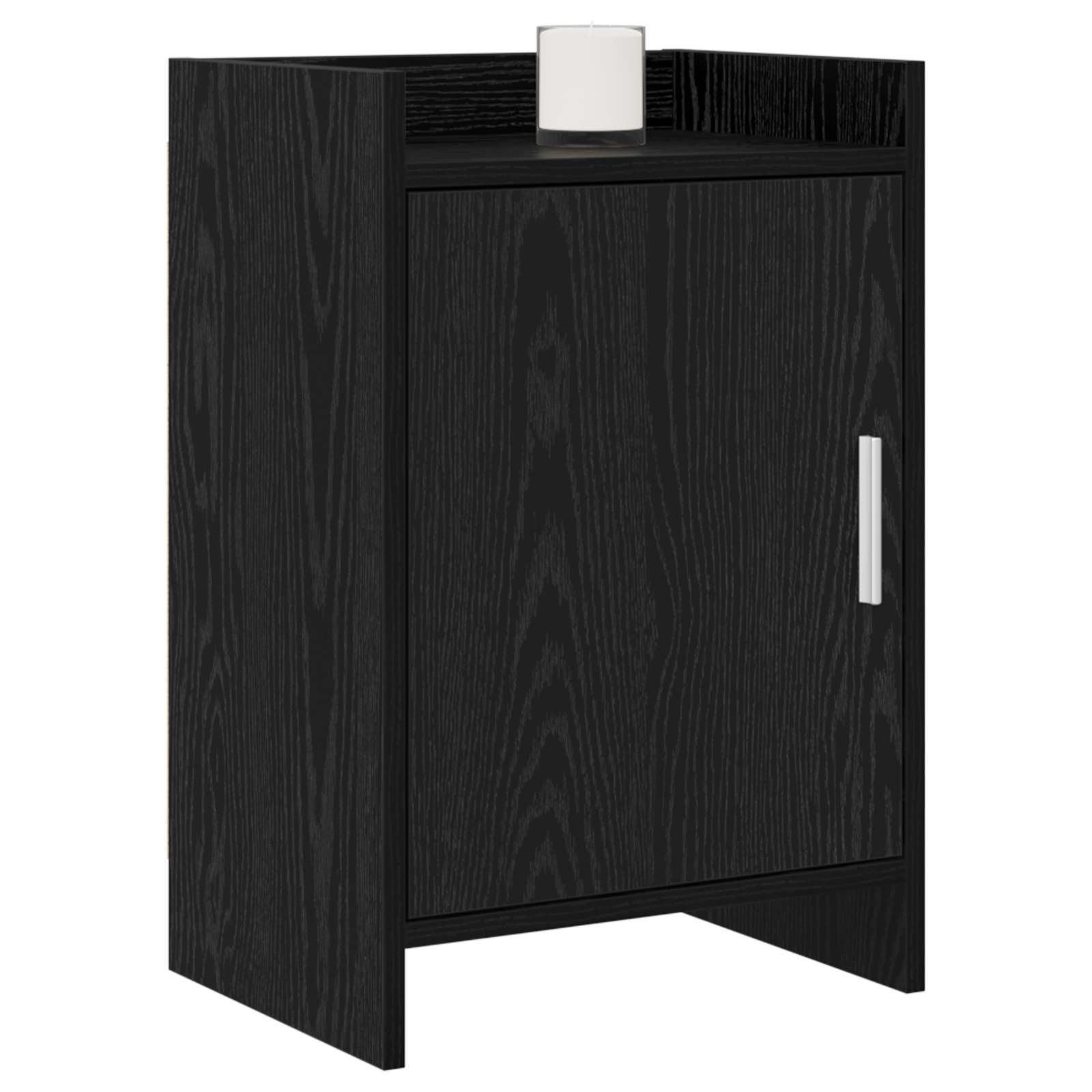 vidaXL Bedside Tables Black Oak 40 x 30 x 60 cm Engineered Wood 2