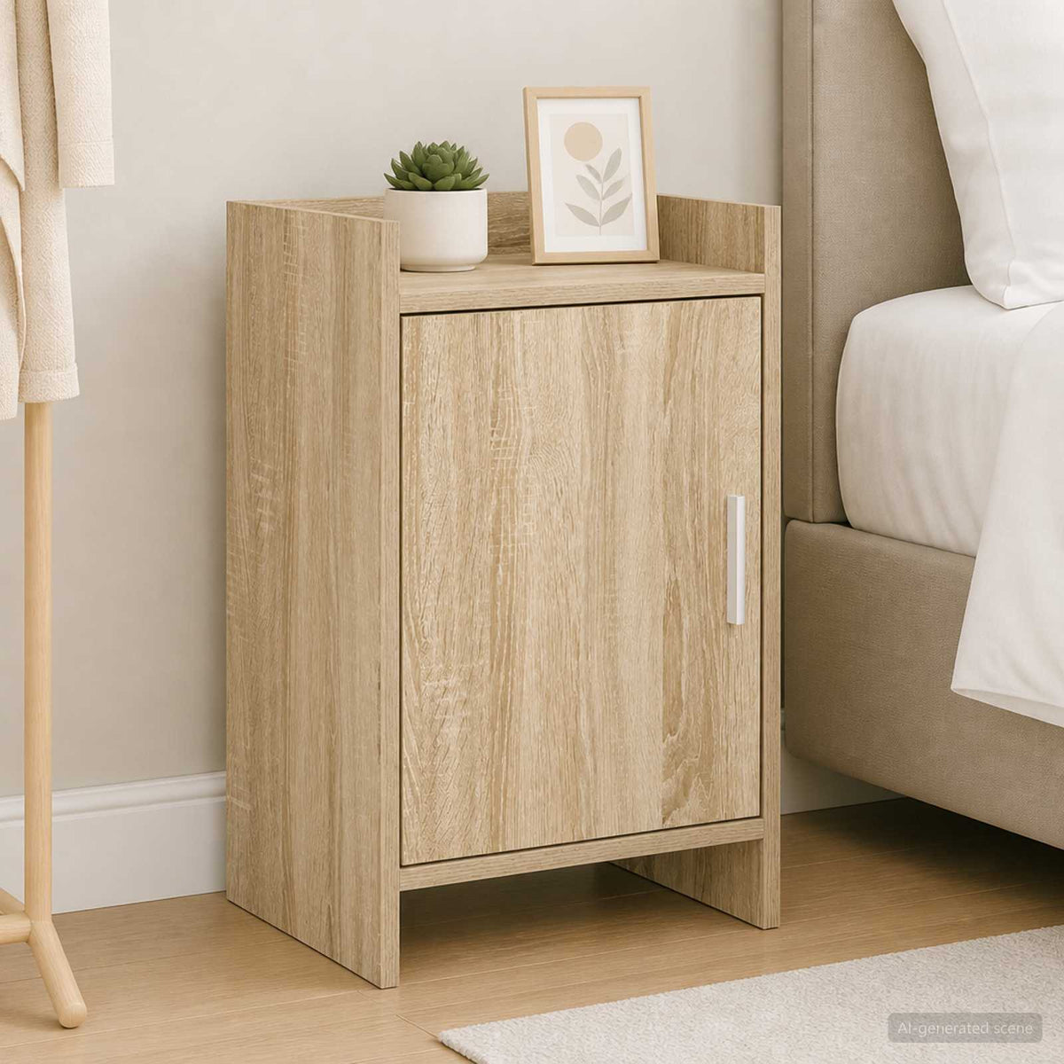 Bedside Tables Engineered Wood in Sonoma Oak