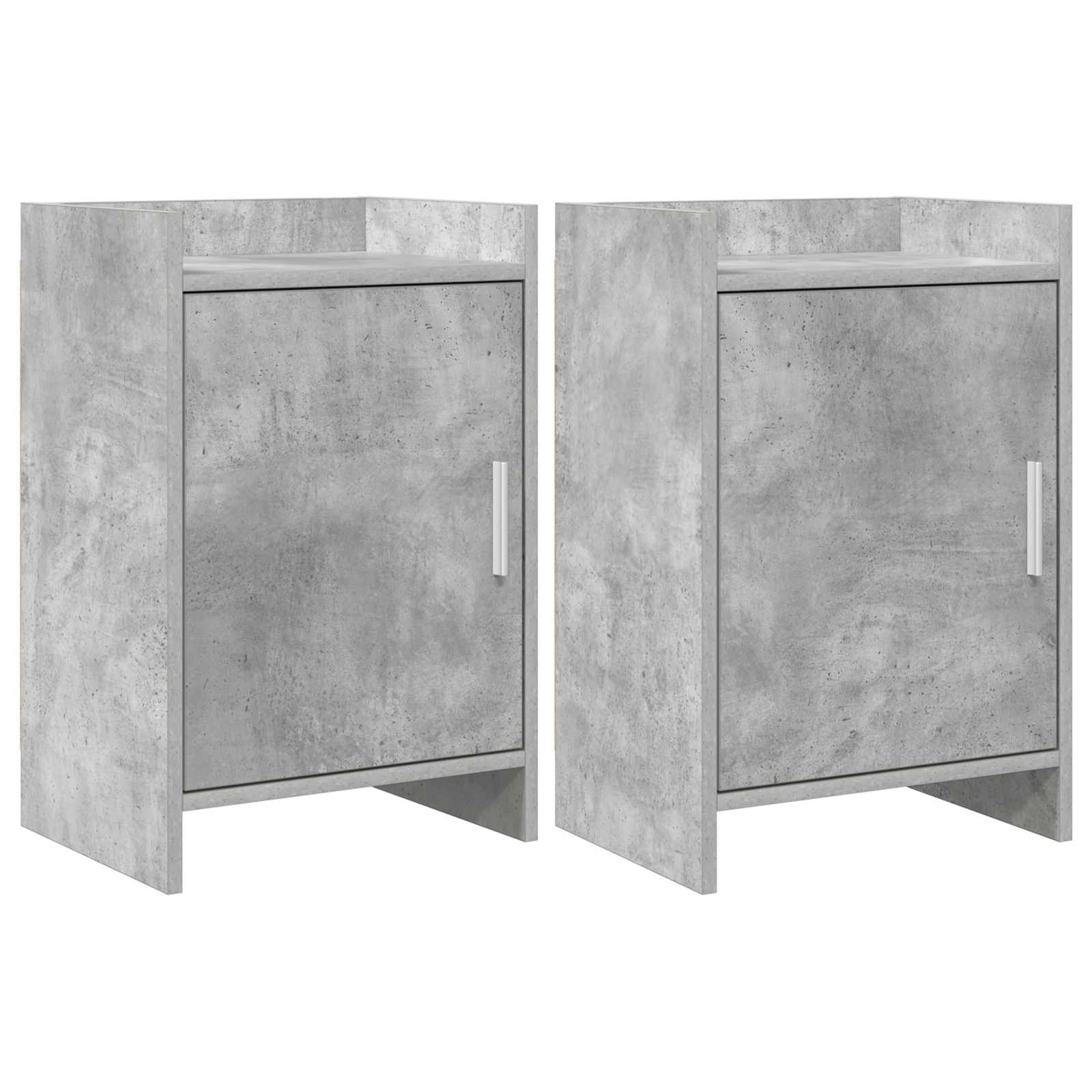 vidaXL Bedside Tables 2 pcs Concrete Grey 40 x 30 x 60 cm 1