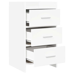 vidaXL Bedside Tables White 40 x 36 x 70 cm Engineered Wood 3