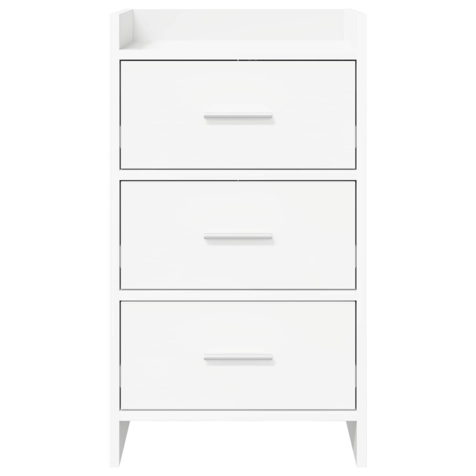 vidaXL Bedside Tables White 40 x 36 x 70 cm Engineered Wood 4