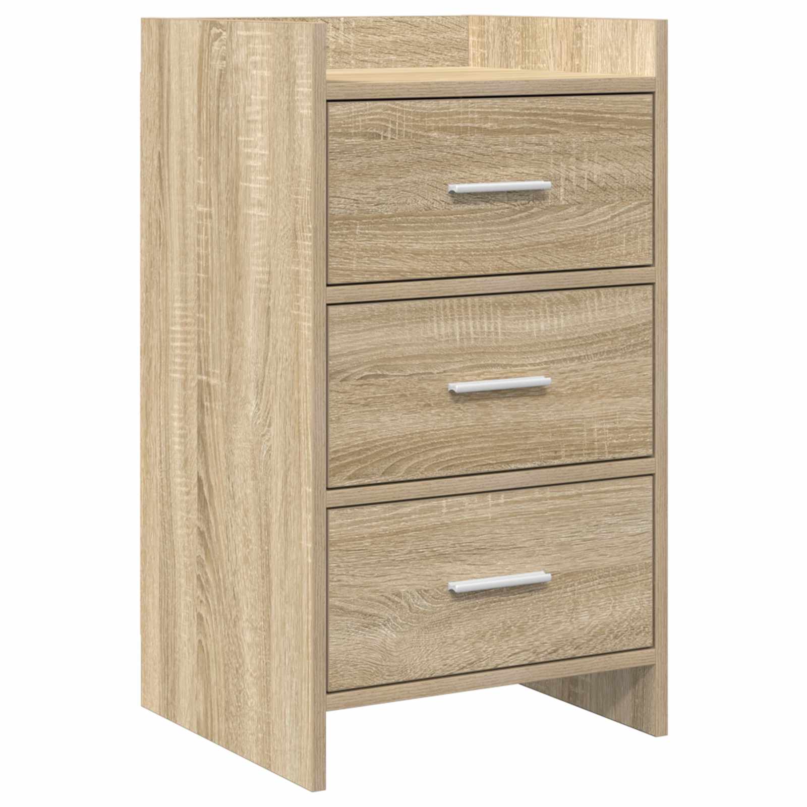 vidaXL Bedside Tables Sonoma Oak 40 x 36 x 70 cm Engineered Wood 1