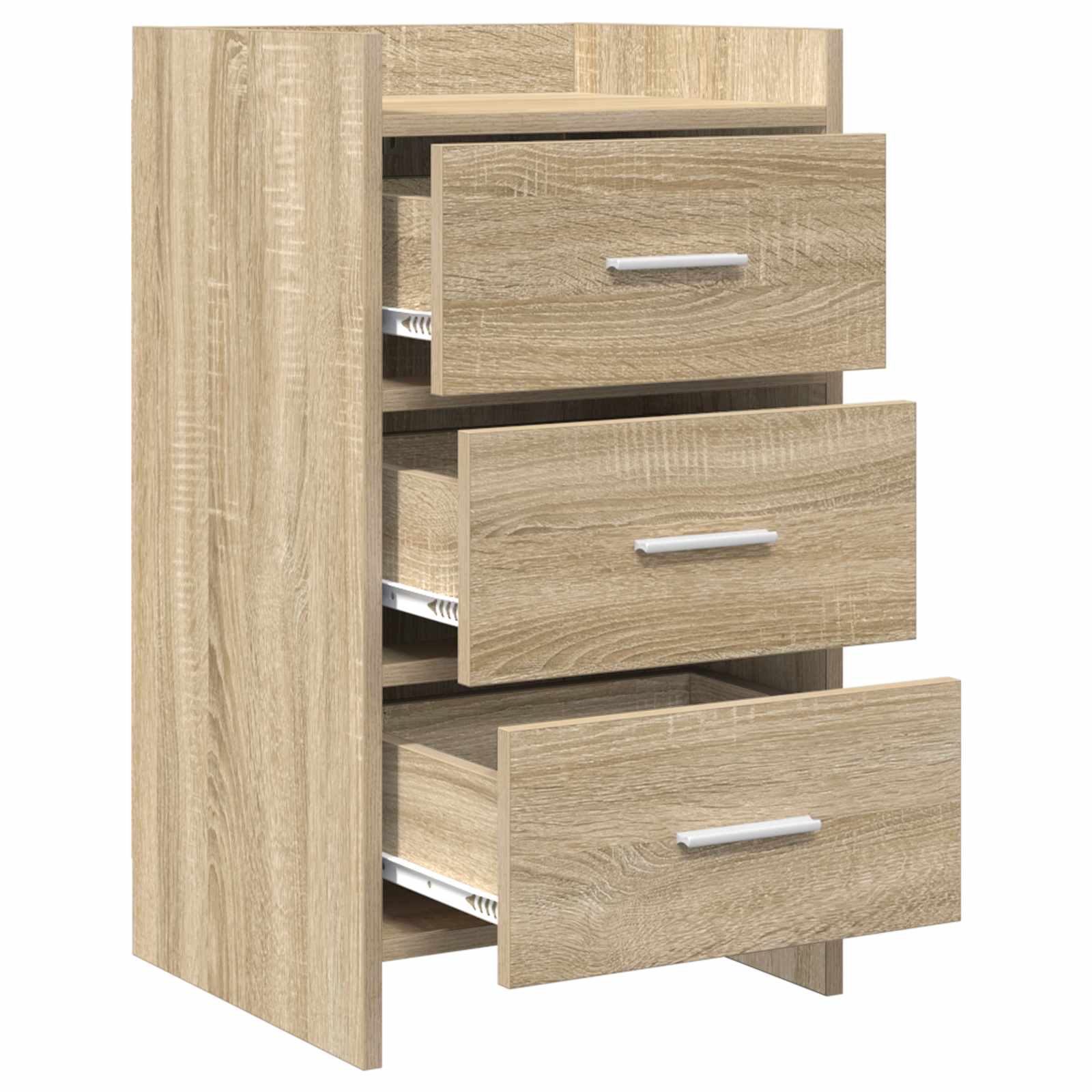 vidaXL Bedside Tables Sonoma Oak 40 x 36 x 70 cm Engineered Wood 3