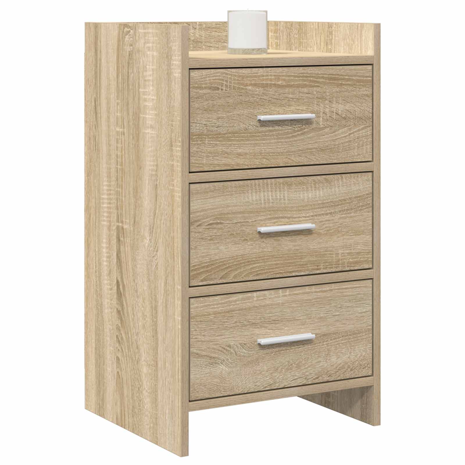 vidaXL Bedside Tables Sonoma Oak 40 x 36 x 70 cm Engineered Wood 2
