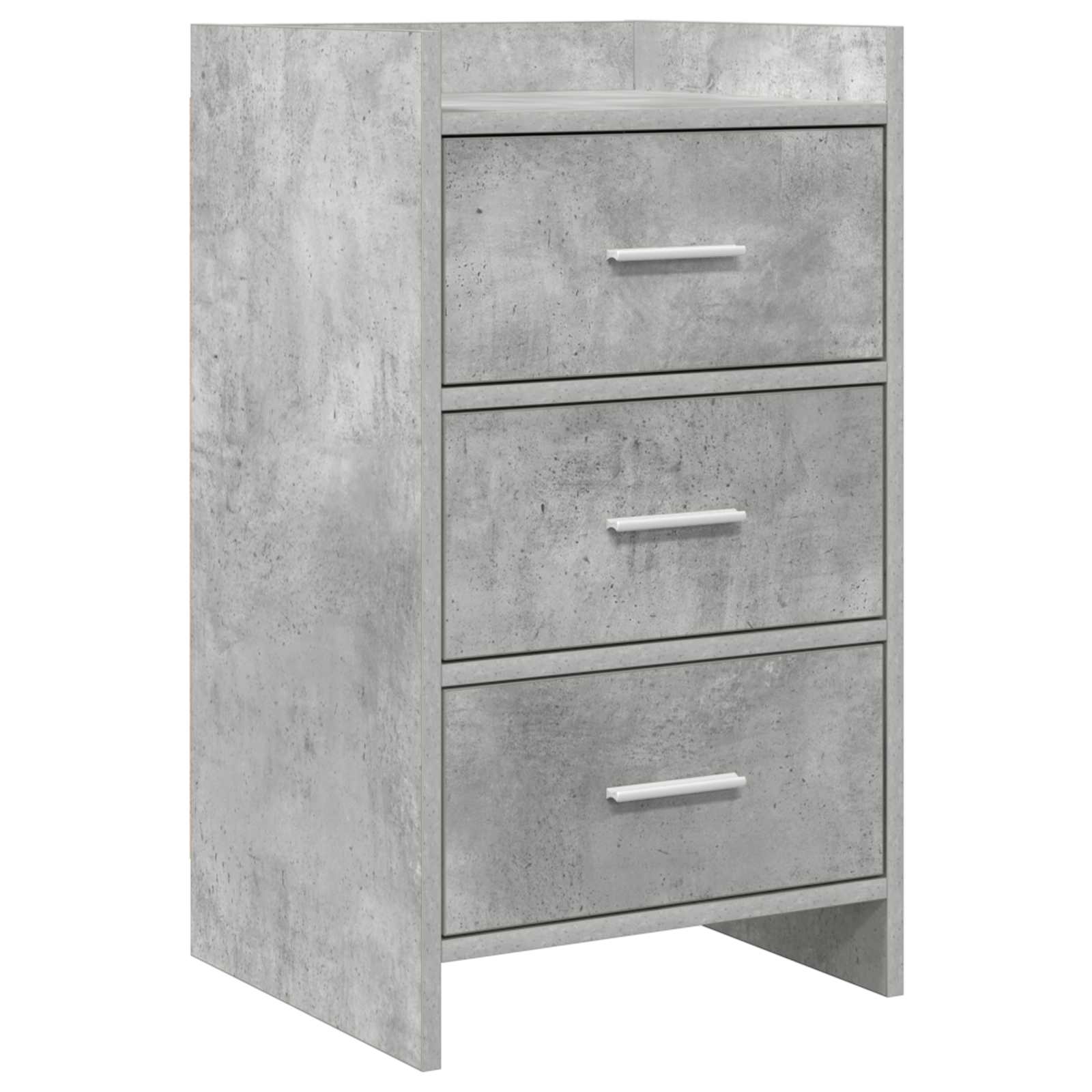 vidaXL Bedside Tables Concrete Grey 40 x 36 x 70 cm Engineered Wood 1