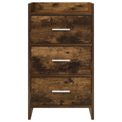 vidaXL Bedside Tables Smoked Oak 40 x 36 x 70 cm Engineered Wood 4