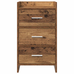 vidaXL Bedside Tables Old Wood 40 x 36 x 70 cm Engineered Wood 4