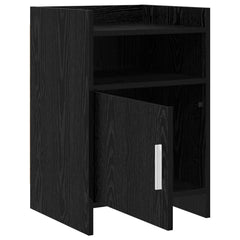 vidaXL Bedside Tables Black Oak 40 x 36 x 60 cm Engineered Wood 3