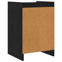 vidaXL Bedside Tables Black Oak 40 x 36 x 60 cm Engineered Wood 6