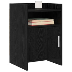 vidaXL Bedside Tables Black Oak 40 x 36 x 60 cm Engineered Wood 2