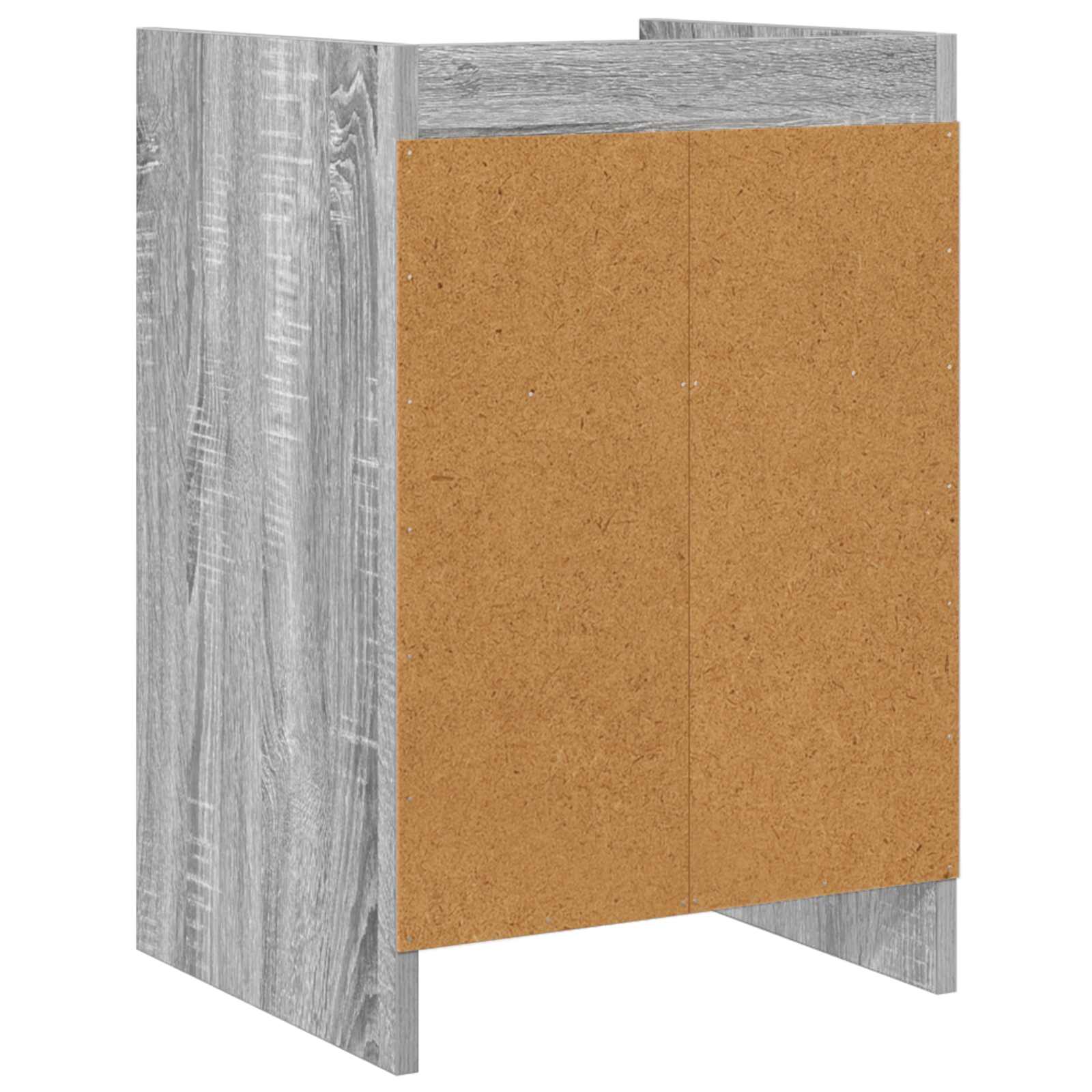 vidaXL Bedside Tables Grey Sonoma 40 x 36 x 60 cm Engineered Wood 6