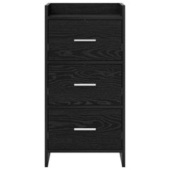 vidaXL Sideboard Black Oak 40 x 36 x 80 cm Engineered Wood 5