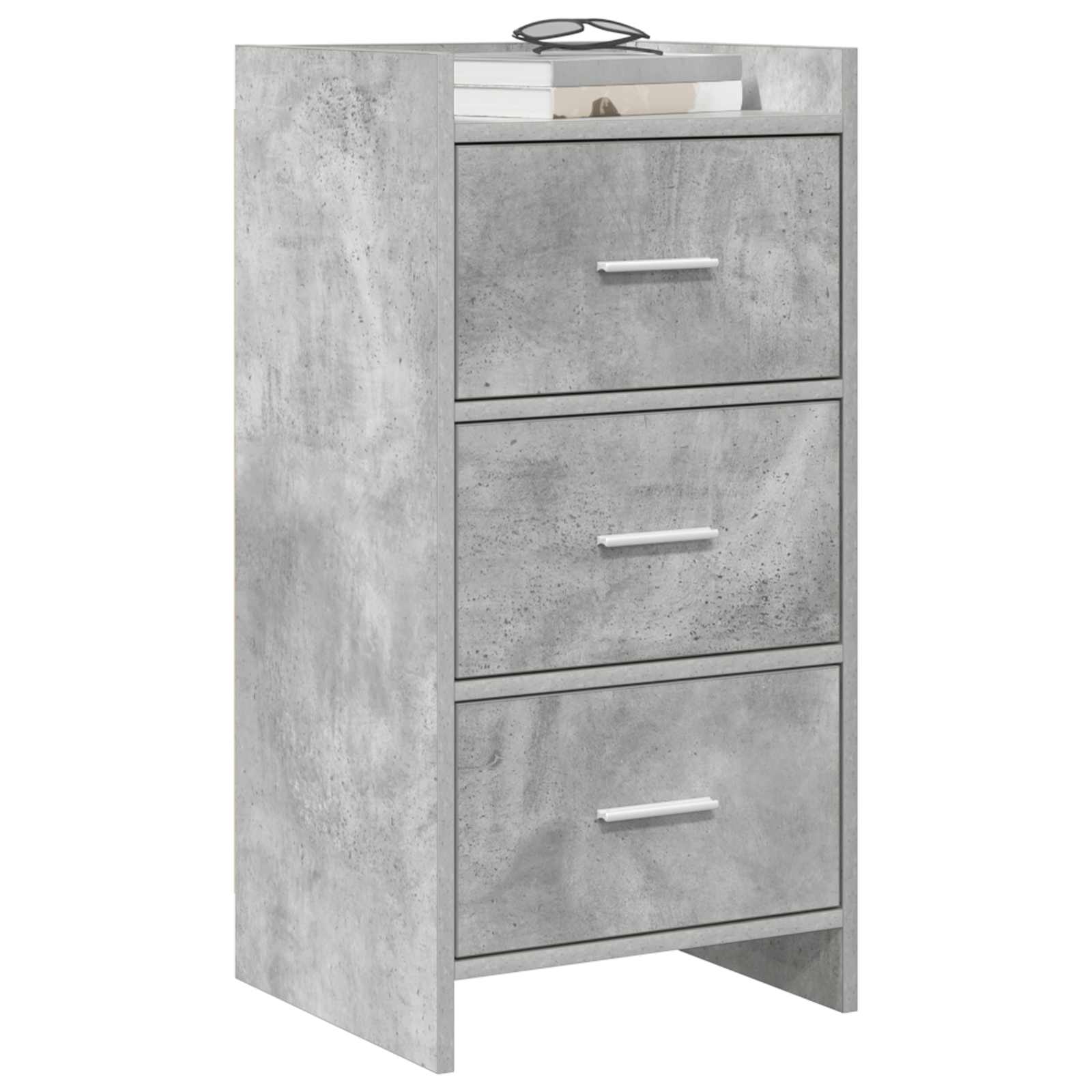 vidaXL Sideboard Concrete Grey 40 x 36 x 80 cm Engineered Wood 3