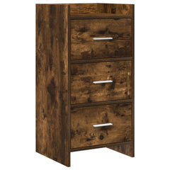 vidaXL Sideboard Smoked Oak 40 x 36 x 80 cm Engineered Wood 2