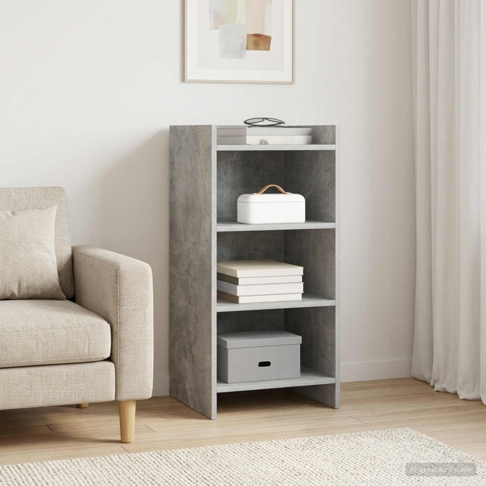 vidaXL Sideboard Concrete Grey 40 x 36 x 80 cm Engineered Wood 1