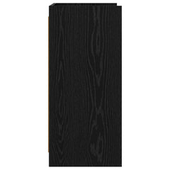vidaXL Sideboard Black Oak 75 x 36 x 80 cm Engineered Wood 5