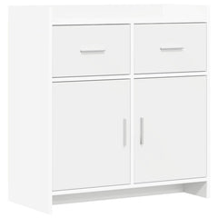 Sideboard 75 x 36 x 80 cm Engineered Wood White