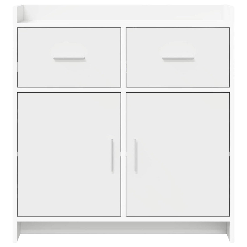 Sideboard 75 x 36 x 80 cm Engineered Wood White