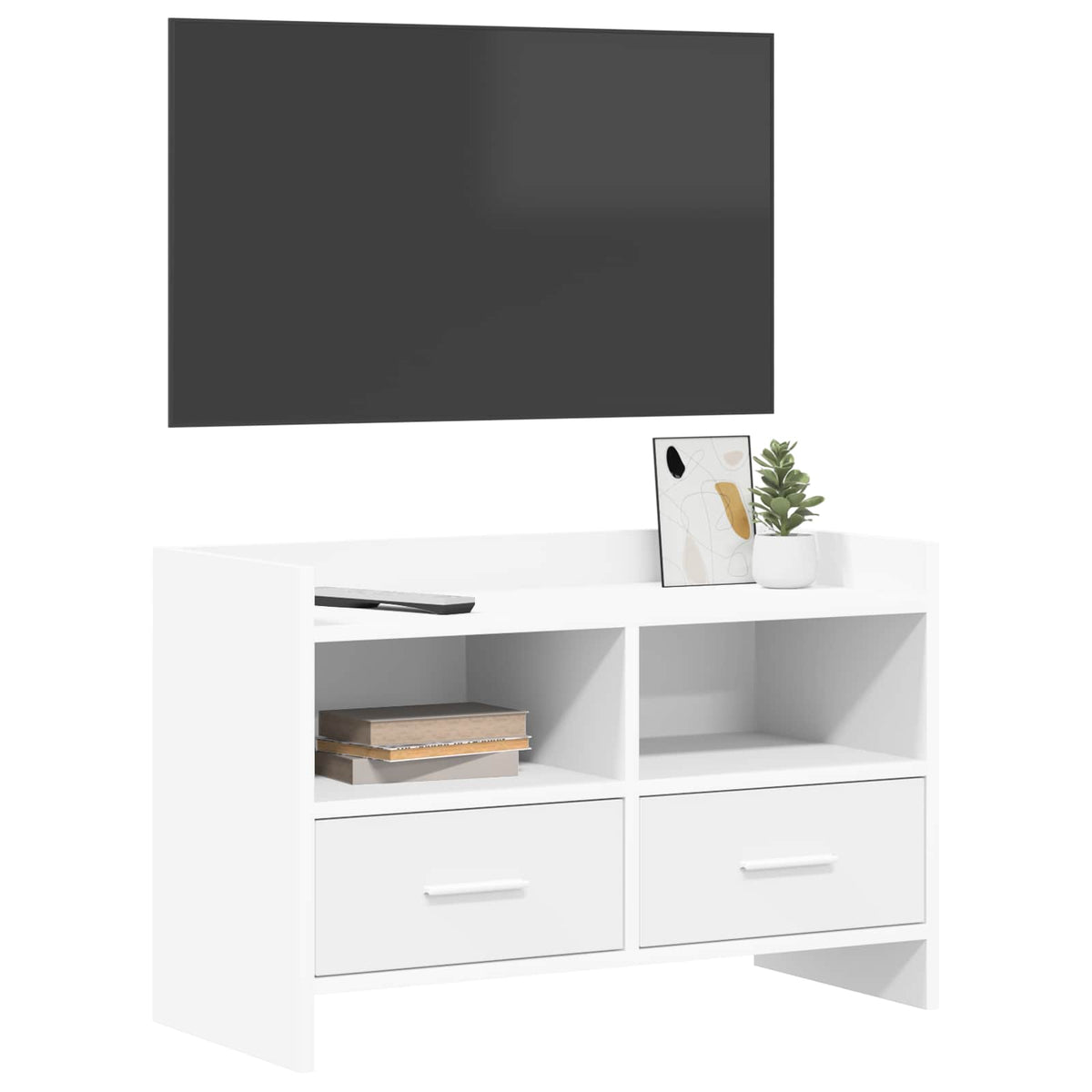 TV Cabinet 71.5 x 33 x 47 cm Engineered Wood White