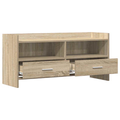vidaXL TV Cabinet 100 x 33 x 47 cm Sonoma Oak Engineered Wood 4