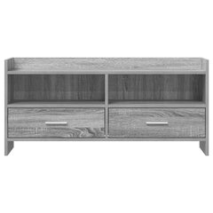 vidaXL TV Cabinet 100 x 33 x 47 cm Grey Sonoma Engineered Wood 5