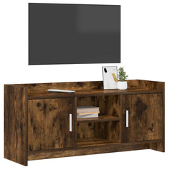 vidaXL TV Cabinet 102 x 33 x 47 cm Smoked Oak Engineered Wood 3