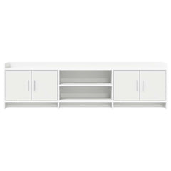 TV Cabinet 168 x 33 x 47 cm Engineered Wood White