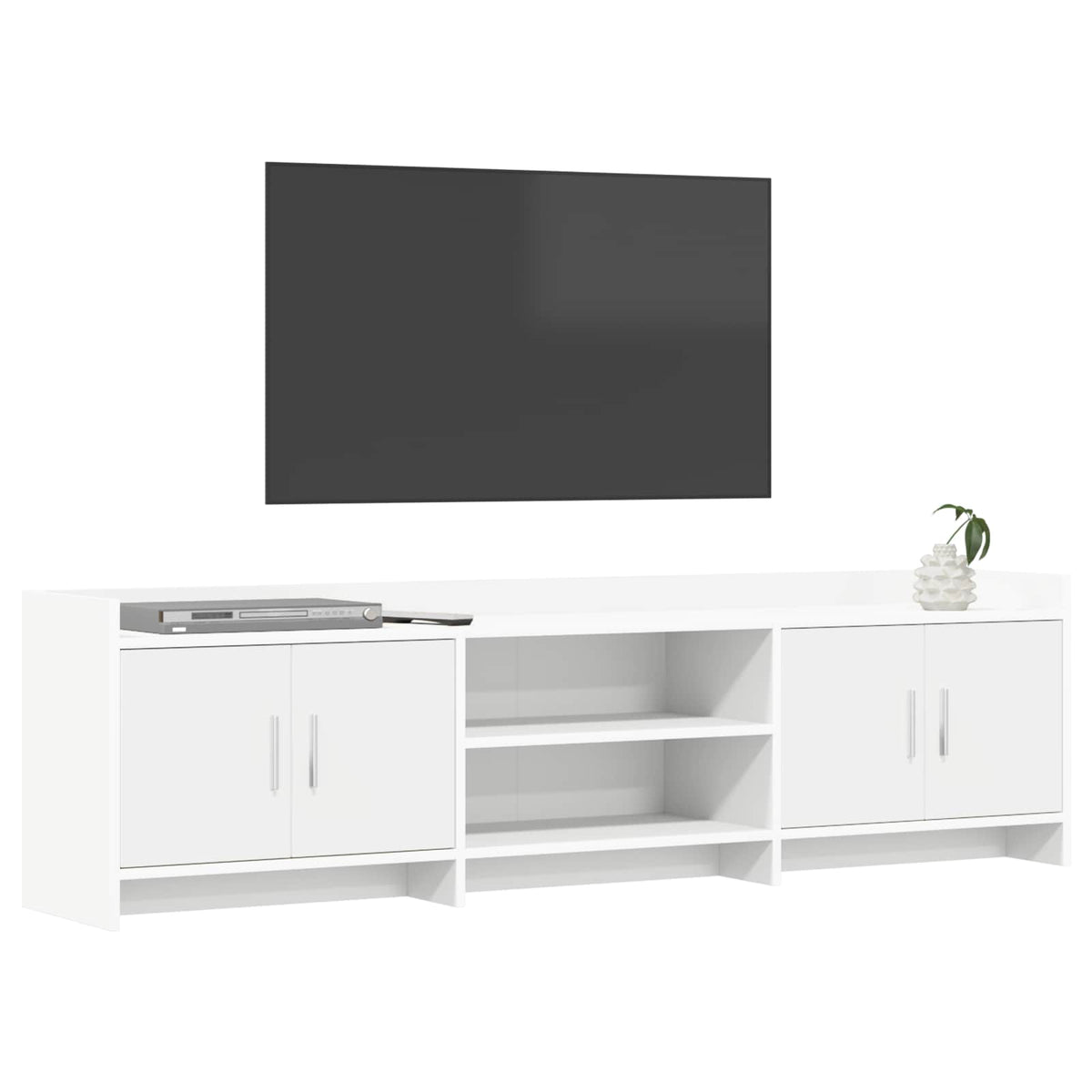 TV Cabinet 168 x 33 x 47 cm Engineered Wood White