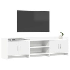 TV Cabinet 168 x 33 x 47 cm Engineered Wood White