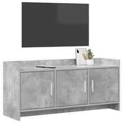vidaXL TV Cabinet 102 x 33 x 47 cm Concrete Grey Engineered Wood 3