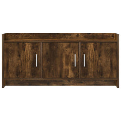 vidaXL TV Cabinet 102 x 33 x 47 cm Smoked Oak Engineered Wood 5