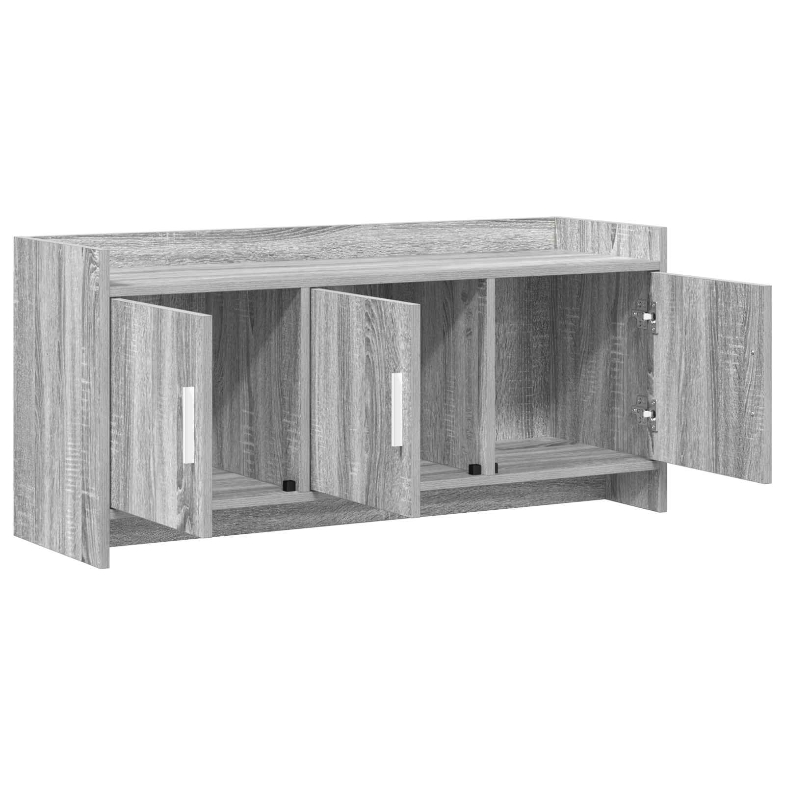 vidaXL TV Cabinet 102 x 33 x 47 cm Grey Sonoma Engineered Wood 4