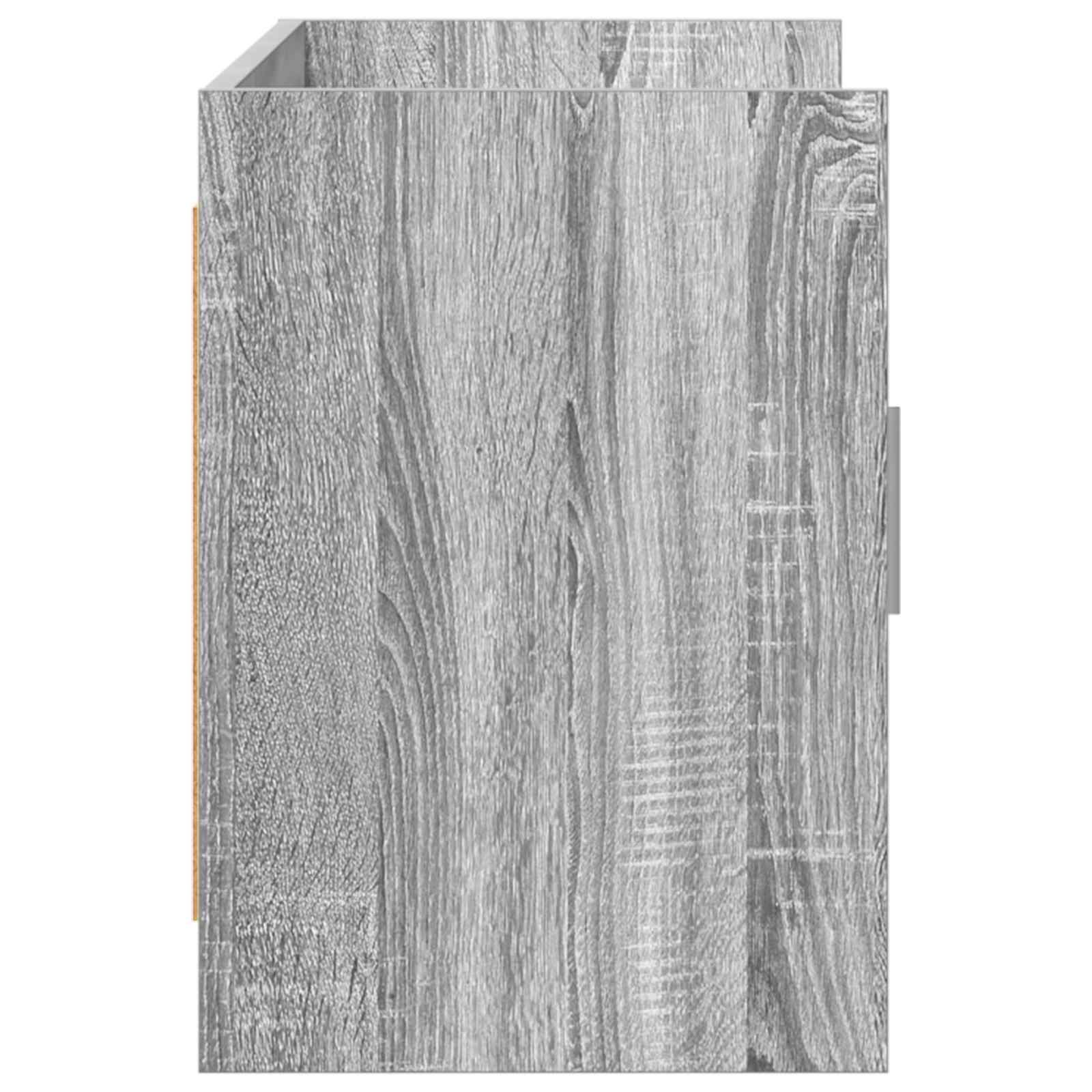vidaXL TV Cabinet 102 x 33 x 47 cm Grey Sonoma Engineered Wood 6
