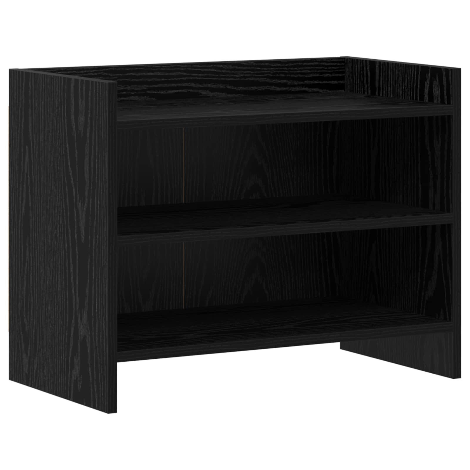 vidaXL TV Cabinet 60 x 33 x 47 cm Black Oak Engineered Wood 2
