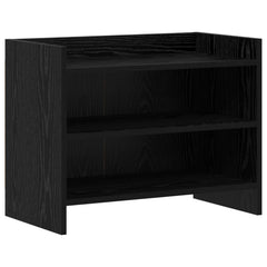 vidaXL TV Cabinet 60 x 33 x 47 cm Black Oak Engineered Wood 2