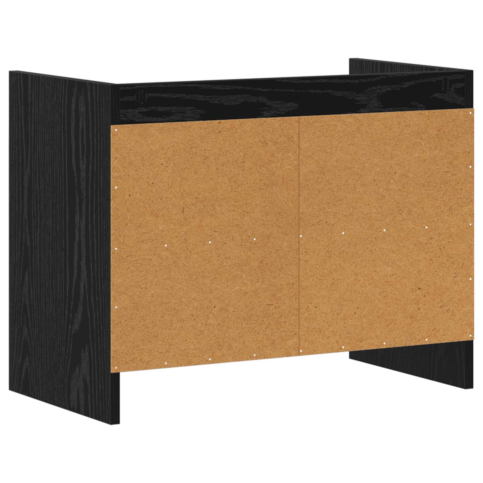 vidaXL TV Cabinet 60 x 33 x 47 cm Black Oak Engineered Wood 6