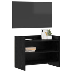 vidaXL TV Cabinet 60 x 33 x 47 cm Black Oak Engineered Wood 3
