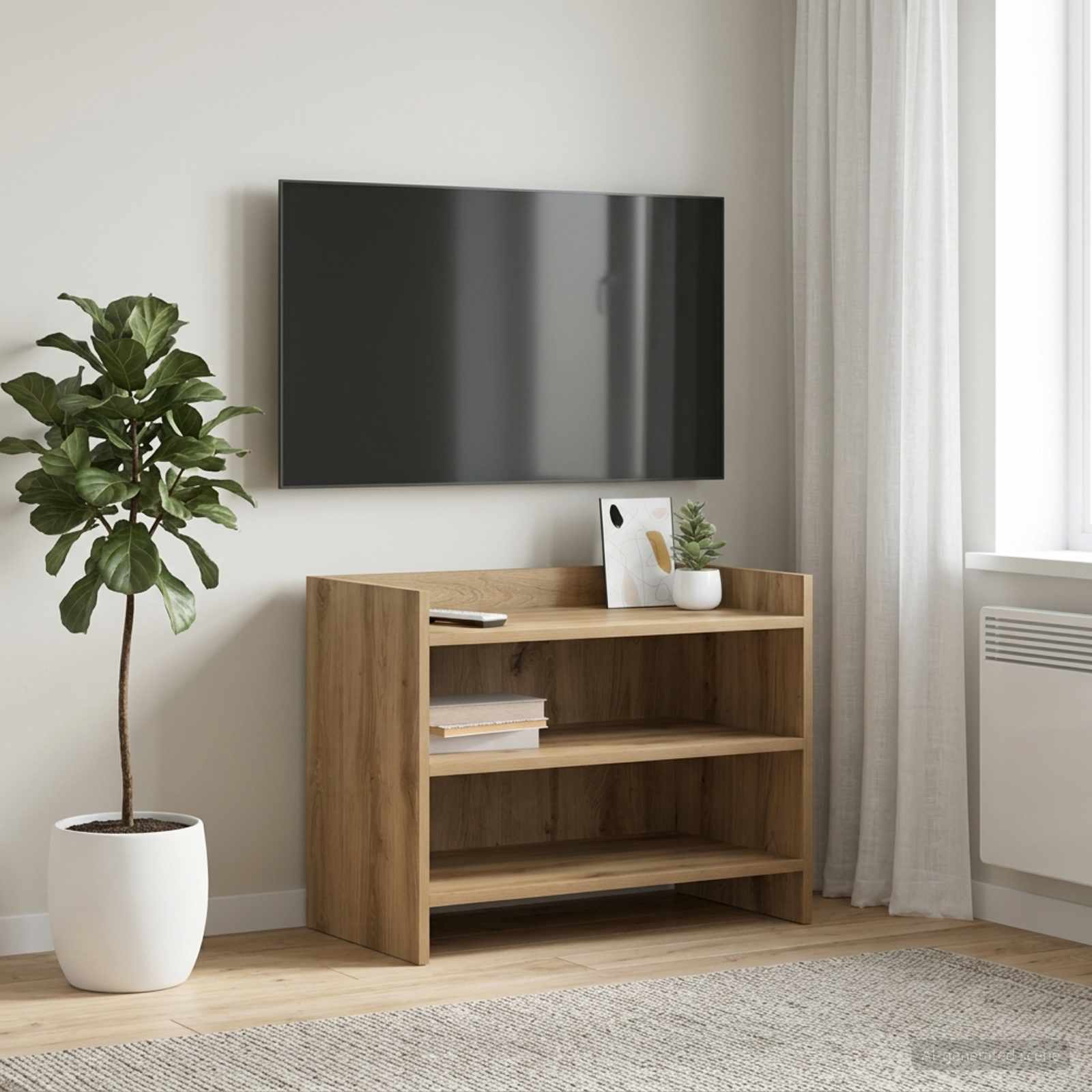 vidaXL TV Cabinet 60 x 33 x 47 cm Artisan Oak Engineered Wood 1