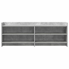 vidaXL TV Cabinet 135 x 33 x 47 cm Concrete Grey Engineered Wood 4