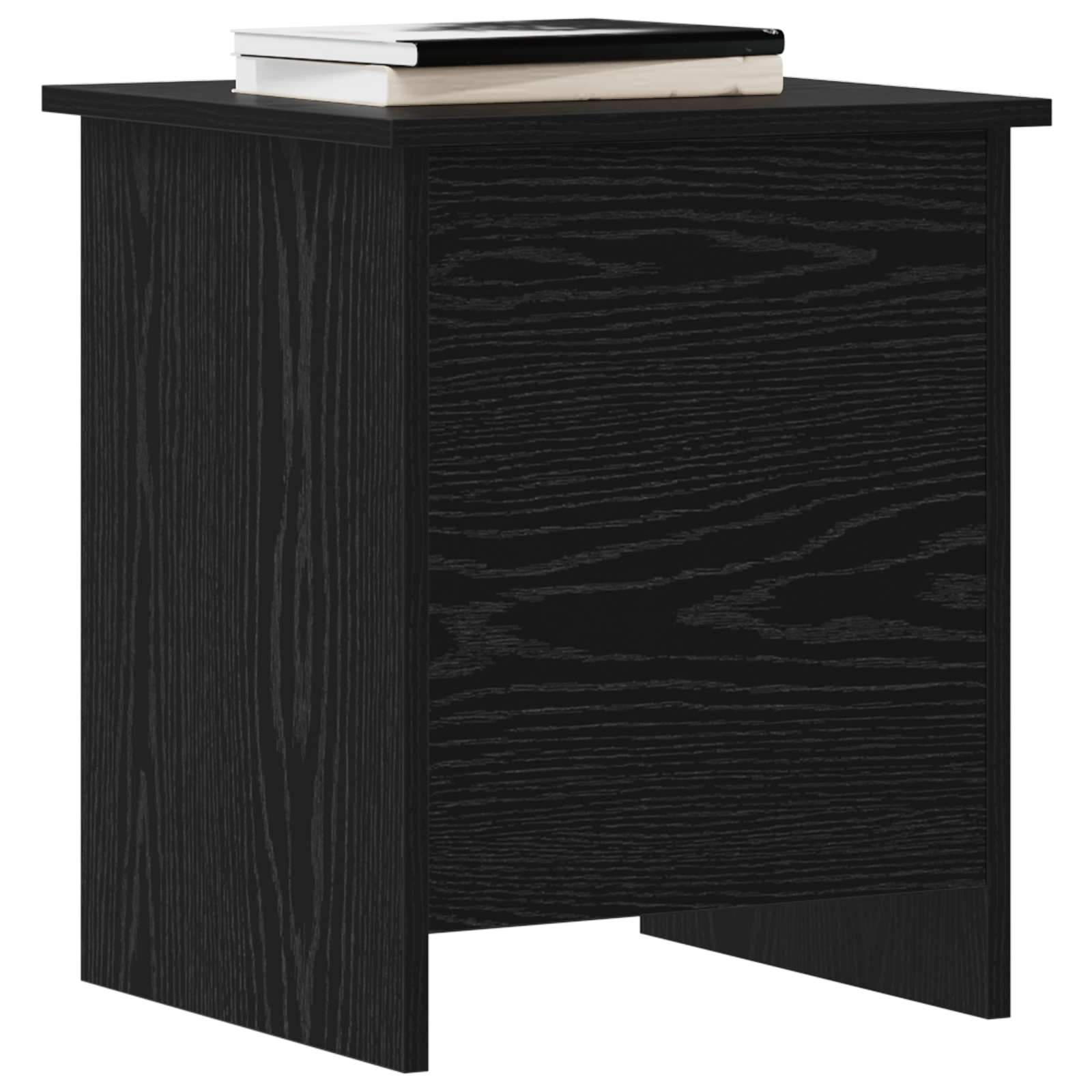vidaXL Storage Chest Black Oak 40 x 40 x 50 cm Engineered Wood 3