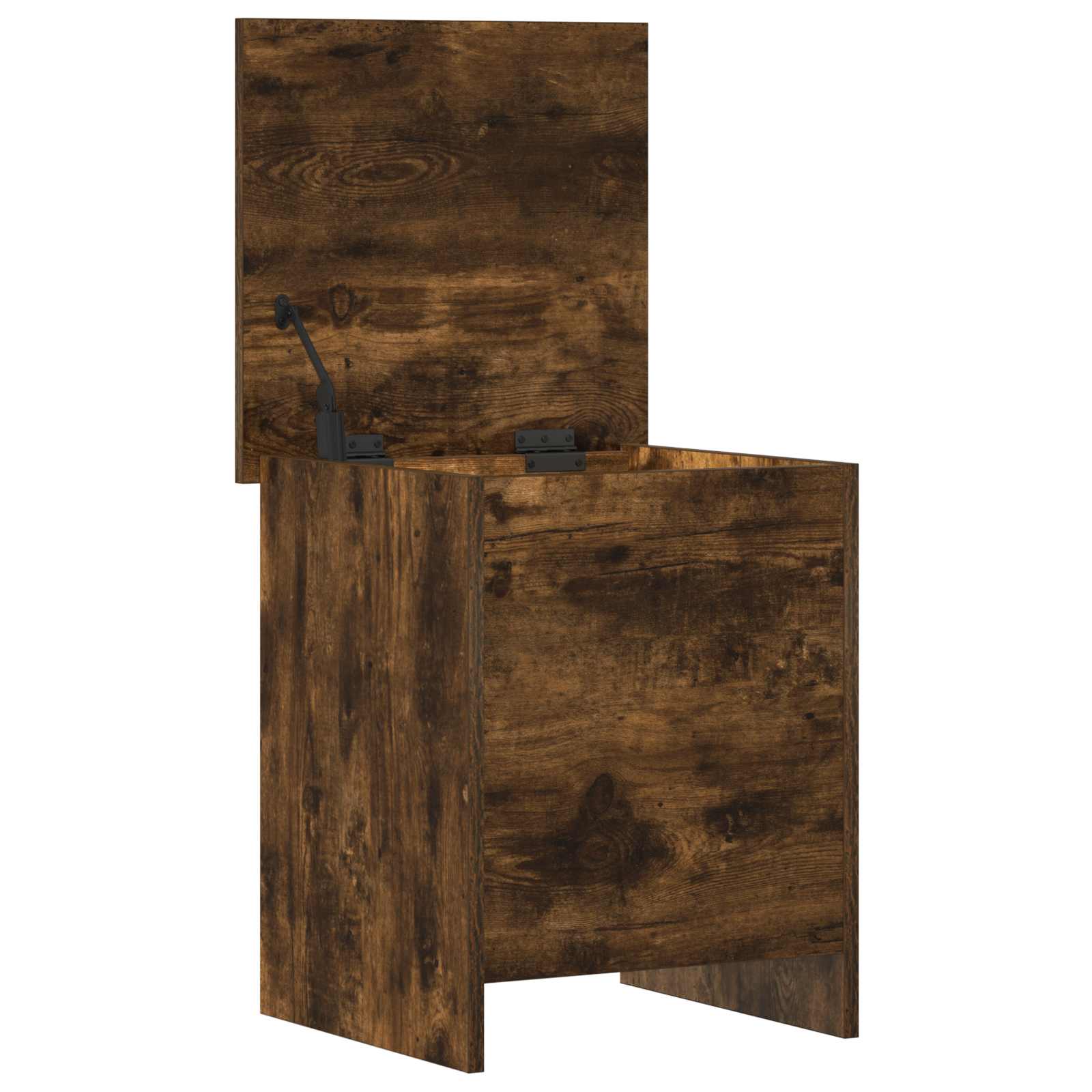 vidaXL Storage Chest Smoked Oak 40 x 40 x 50 cm Engineered Wood 5