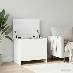 Storage Chest 60 x 40 x 50 cm Engineered Wood White